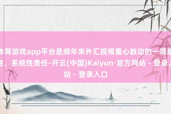 体育游戏app平台是频年来外汇规模重心鼓动的一项基础性、系统性责任-开云(中国)Kaiyun·官方网站 - 登录入口